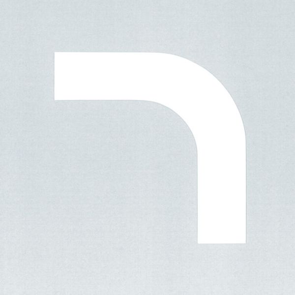 コーナー用ガードテープ(25mm幅用) 白 10枚組 屋内用