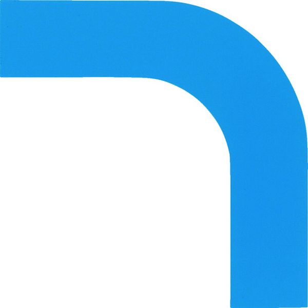 コーナー用ガードテープ(25mm幅用) 青 10枚組 屋内用