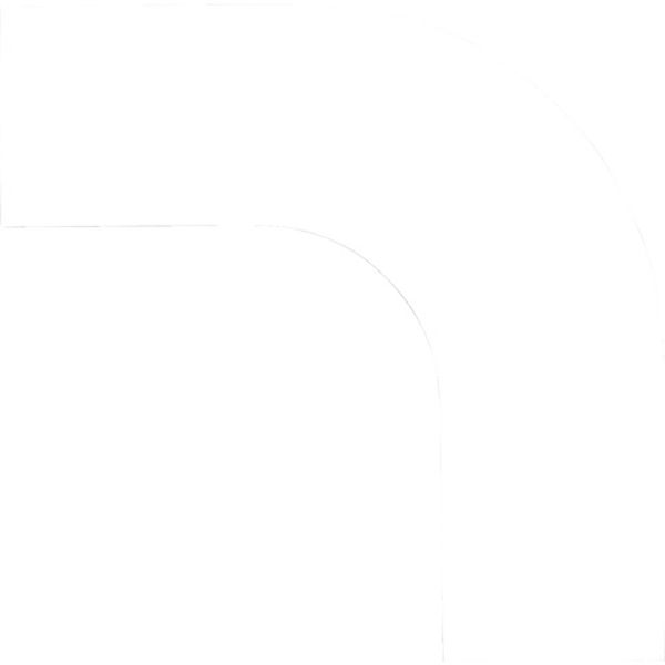 コーナー用ガードテープ(50mm幅用) 白 10枚組 屋内用