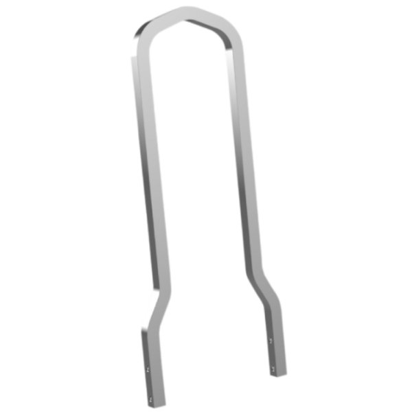 シーシーバー 四角 高さ12.8" x幅6.69"クローム