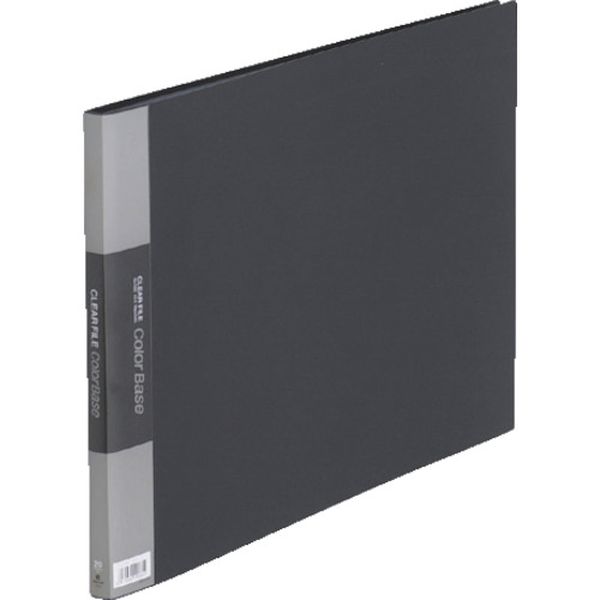 129-5958  クリアーファイルカラーベース(E型) 黒