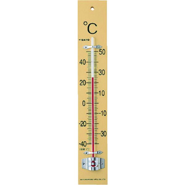 151040 166-4317  板付温度計(フック箱)-40～50℃ ()