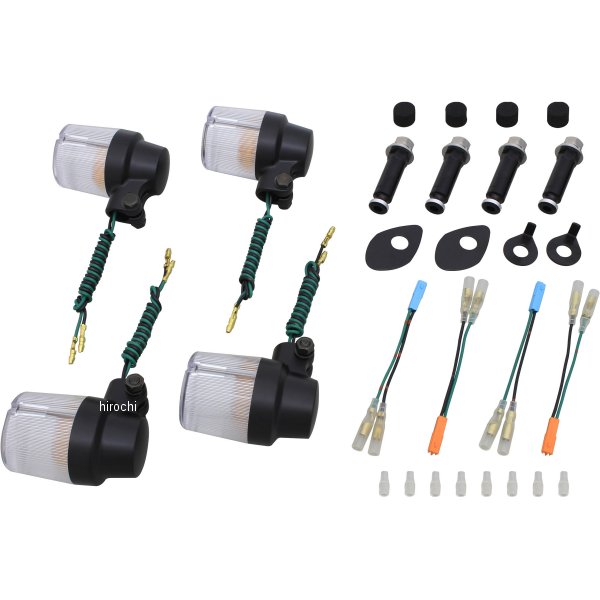 ウインカーセット スーパーバイク 06年-13年 CB1300SF 黒/クリア