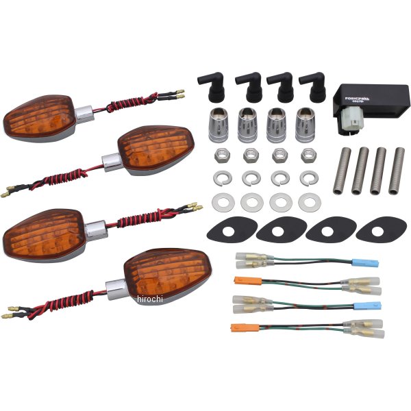 ライトウェイトLEDウインカーセット 14年-16年 CB1300 メッキ/オレンジ