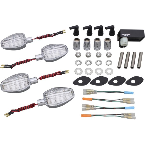 ライトウェイトLEDウインカーセット 14年-16年 CB1300 メッキ/クリア