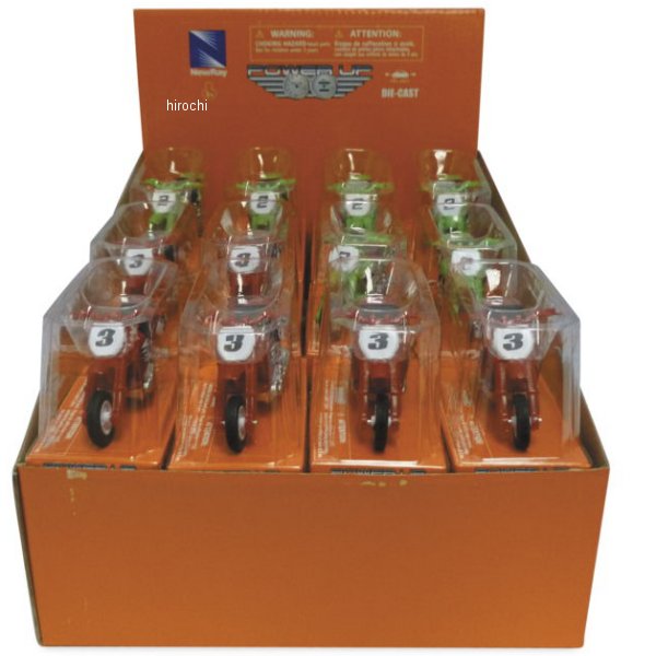 Toys プルバックミニダートバイクアソートメント 4スタイル/24PC スケール 1:32 24個入り