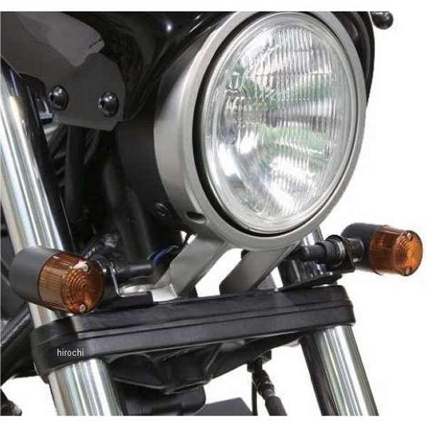 クラシカル 71タイプウインカーキット レブル250 ブラックボディ/オレンジレンズ