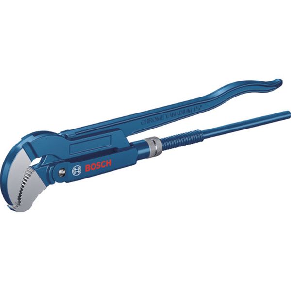 695-6507  S型パイプレンチ 45°×420mm