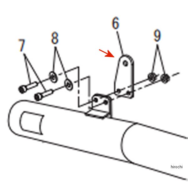 補修パーツ マフラーステー 18年-23年 Z900RS、Z900RS CAFE