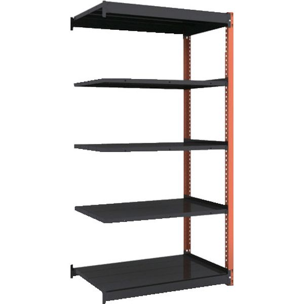 TSUG10063L5BBK 161-0547 軽量ボルトレス棚TSUG型 連結タイプ 900X640XH1800