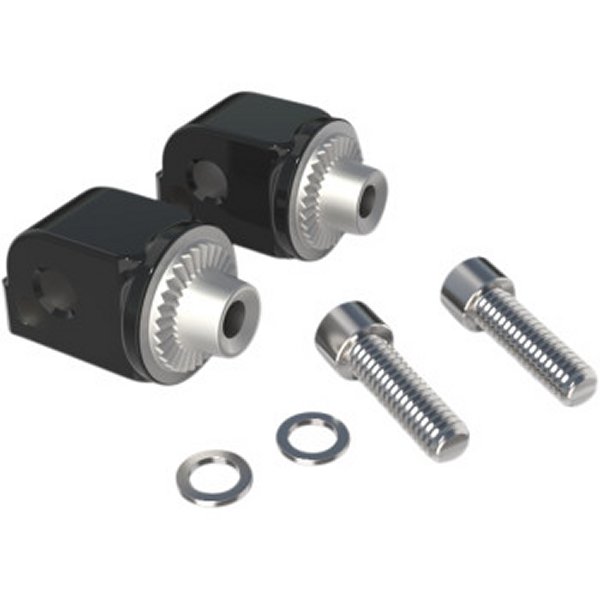 フットペグアダプター パッセンジャー側 M-Eight ソフテイル 黒