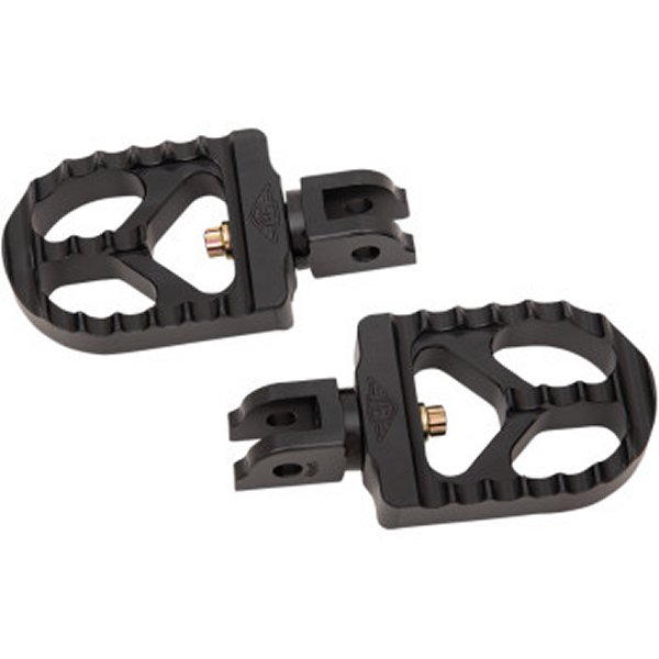 フットペグ ドライバー側 鋸歯状 ショート M-Eight 黒