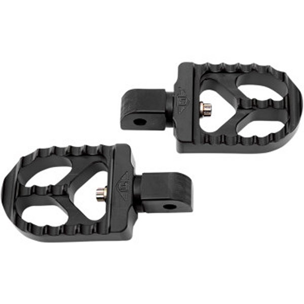 フットペグ パッセンジャー側 鋸歯状 ショート M-Eight 黒