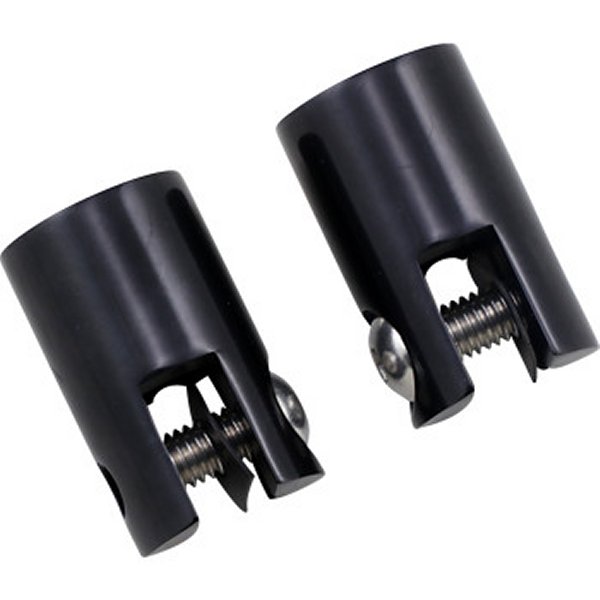 フットペグマウント リア 1.5インチ(38mm) 3/8-16 x 2" ボルト 黒