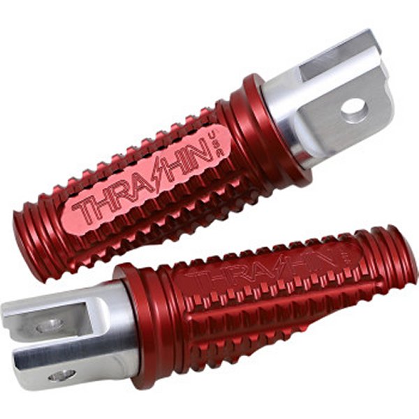 フットペグ ドライバー側 バーンアウト M-Eight 赤