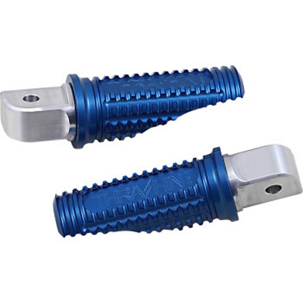 フットペグ パッセンジャー側 バーンアウト M-Eight 青