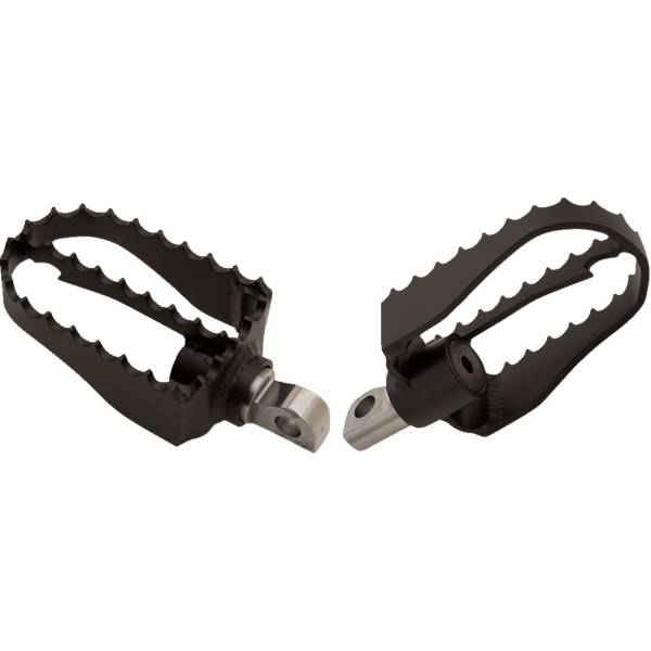 MXスタイル フットペグ 19年-21年 ハーレー XLNS 黒