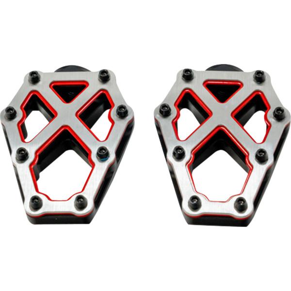 FOOTPEGS NXL BLACK W/ RED ACCENT