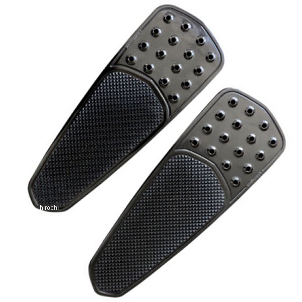 ドライバーフットボード ティアドロップ ローレット 黒