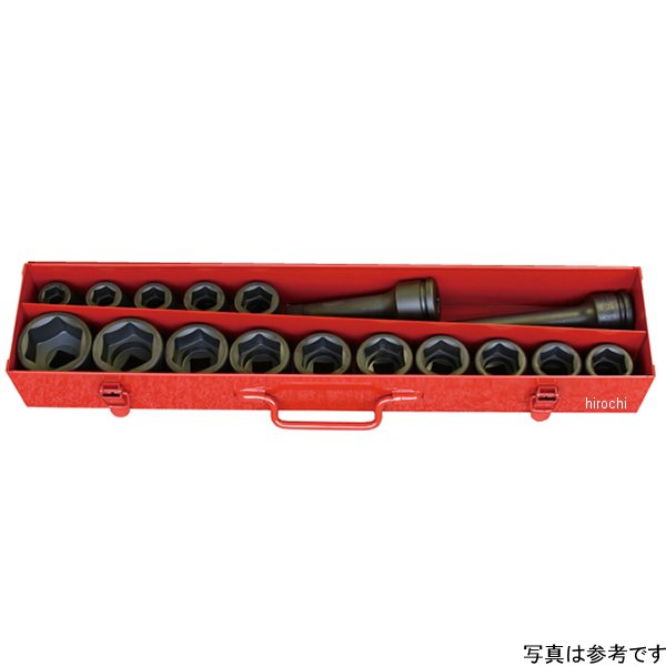 Ko-ken 3/4"(19mm)SQ. インパクト6角ソケットセット 17ヶ組