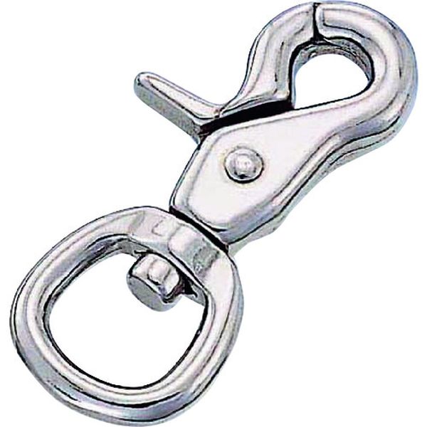 B123  フック ステンレス トリガースナップ 長さ60mm 使用荷重0.49kN