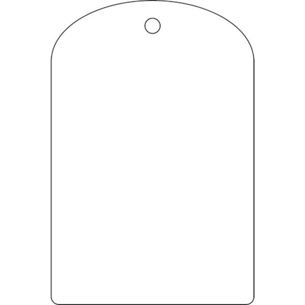 バルブ開閉札 白無地タイプ 60×40mm 10枚組 PET