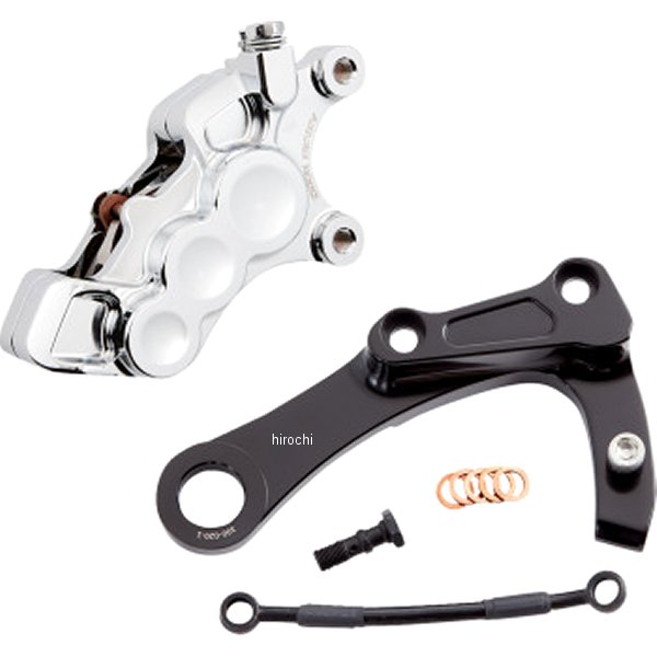 ブレーキキャリパー リア 6ピストン クローム M8ソフテイル