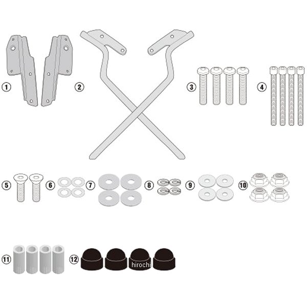 ジビ GIVI SR1178 フィッティング CRF1100Lアフリカツイン