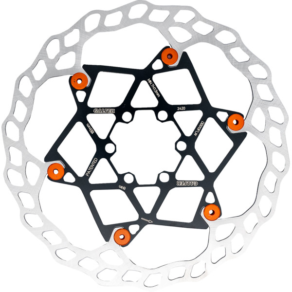 ブレーキ ローター BIKE 203X2.0MM FLOATING オレンジ