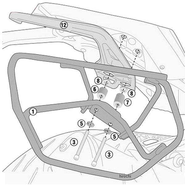 ジビ GIVI TE5125 サイドバッグサポート 17年-19年 G310R