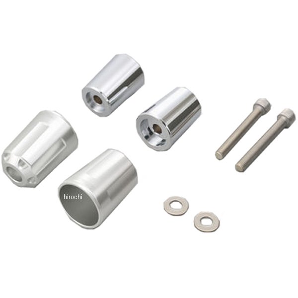 ヘビーウエイトバーエンド リボルバー M8 カワサキ車 シルバー