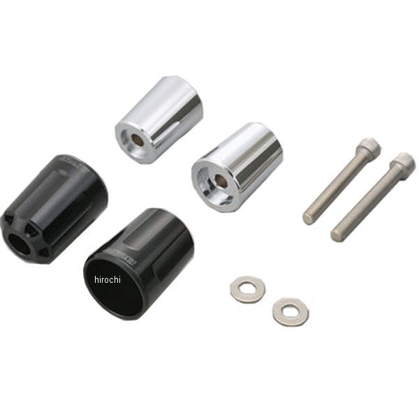 ヘビーウエイトバーエンド リボルバー M8 カワサキ車 黒