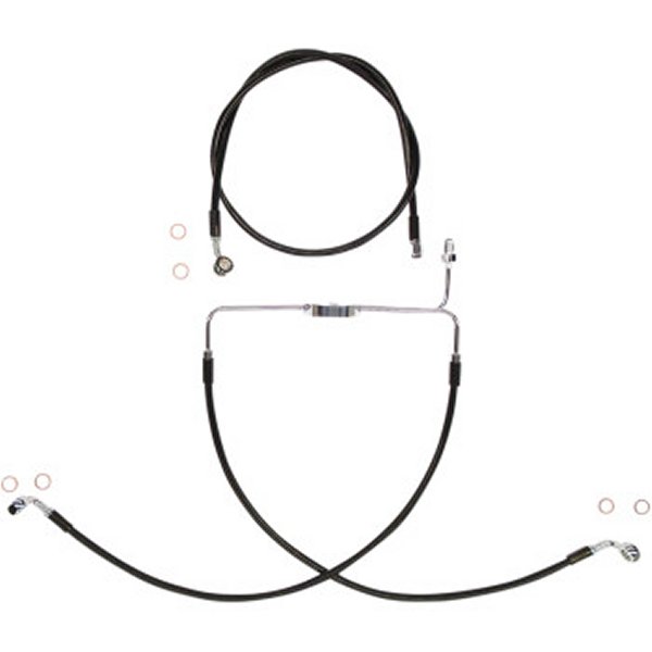 フロントブレーキライン XR FXDL ABS無 黒/クローム 18-5/8インチ/ 31インチ