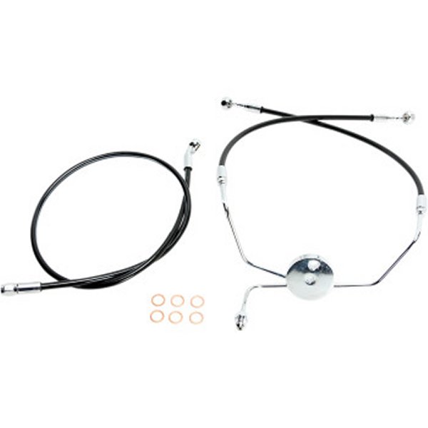 フロントブレーキライン XR FLH ABS無 黒/クローム 16.25インチ/ 33インチ