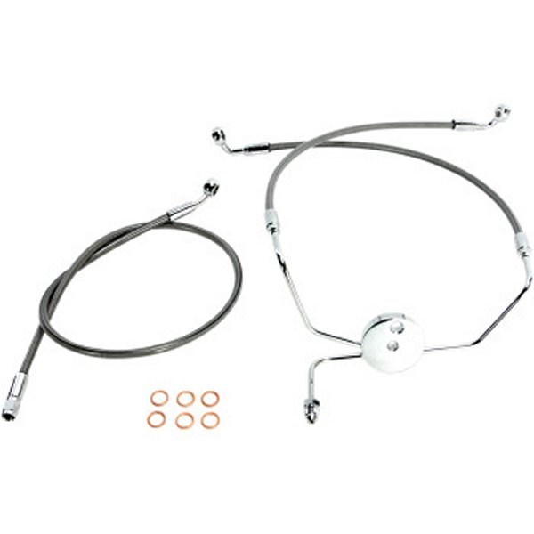 フロントブレーキライン XR FLH ABS無 黒/クローム 16.25インチ/ 31インチ