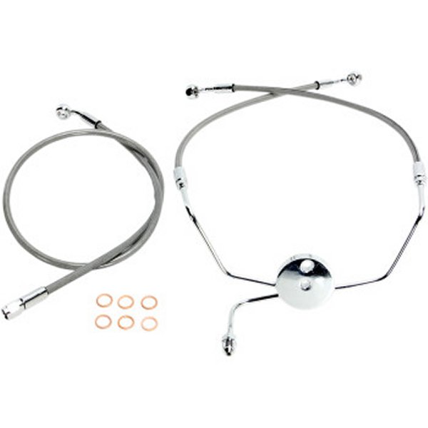 フロントブレーキライン XR FLH ABS無 黒/クローム 15.25インチ/ 33インチ