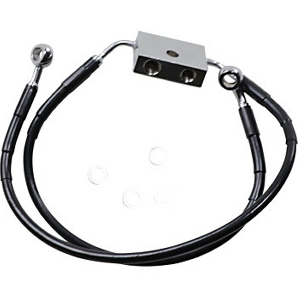 フロント ブレーキライン 黒ステンレス 標準長 14年以降 XL1200X ABS付 41800143