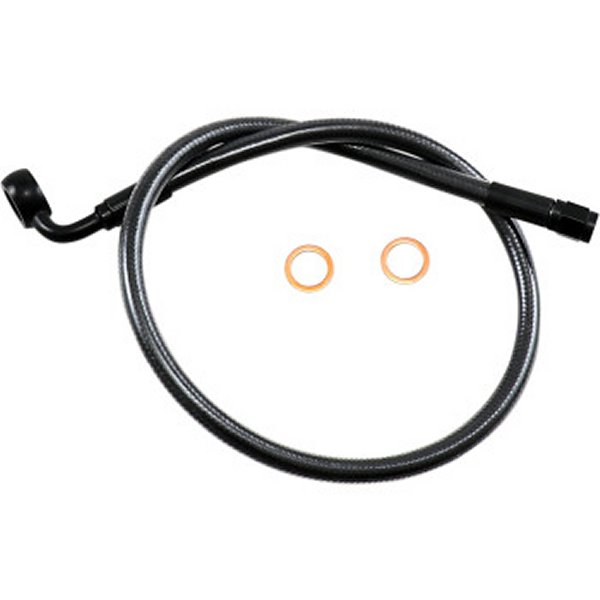 ブレーキライン ロワー 90°12mm 24インチ 黒