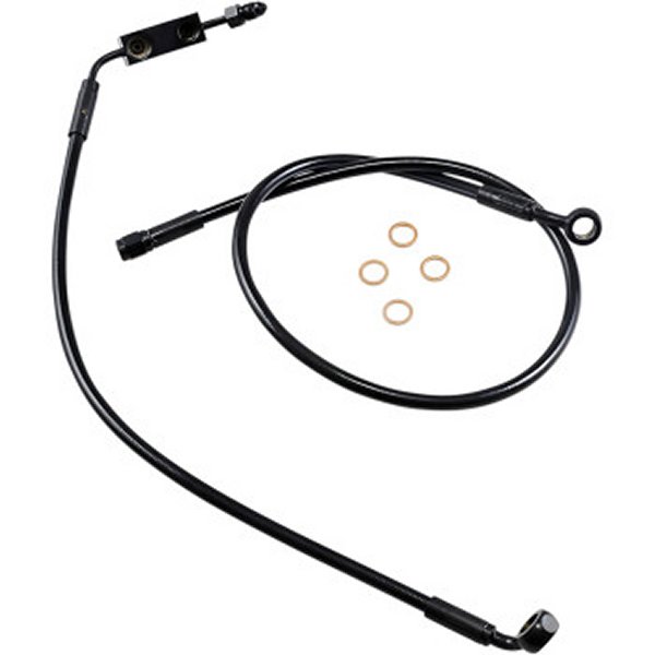 フロントブレーキライン XR XL1200 ABS付 黒/黒 16.5インチ/ 27インチ