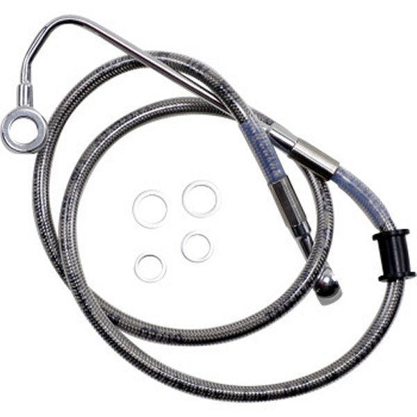 フロント ブレーキライン ステンレス 15年-17年 FLSTC ABS付 アッパー +2インチ(37.75インチ)