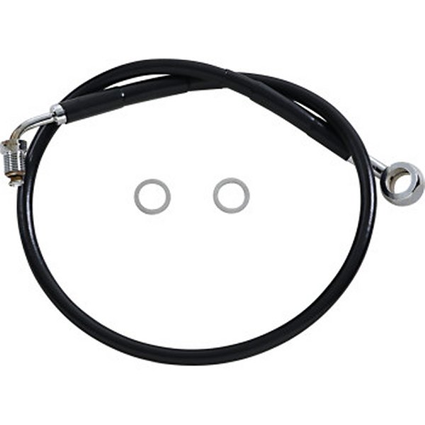 フロント ブレーキライン 黒ステンレス 18年以降 FXFB ABS付 アッパー +4インチ(25.5インチ)