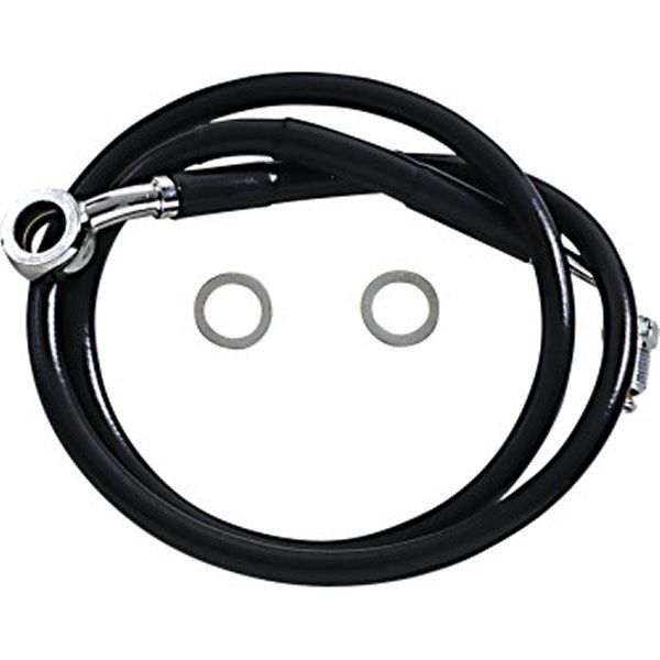 フロント ブレーキライン 黒ステンレス 18年以降 FXFB ABS付 アッパー +10インチ(31.5インチ)