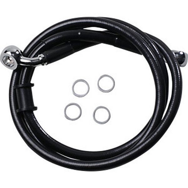 フロント ブレーキライン 黒ステンレス 標準長 18年以降 XL1200XS ABS無 41800763