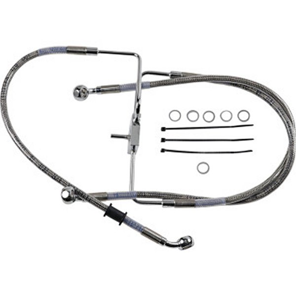 フロント ブレーキライン ステンレス 16年以降 XL1200CX ABS無 +2インチ(31インチ)