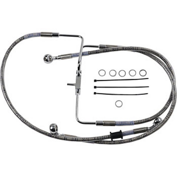 フロント ブレーキライン ステンレス 16年以降 XL1200CX ABS無 +6インチ(35インチ)