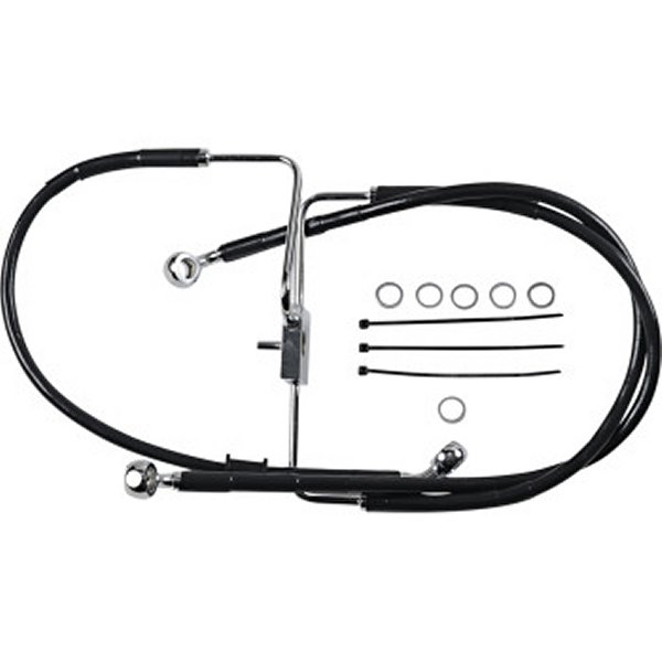 フロント ブレーキライン 黒ステンレス 16年以降 XL1200CX ABS無 +2インチ