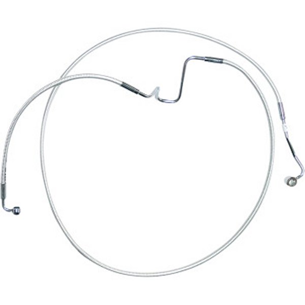 ブレーキライン 左側デュアルからシングルディスクへ変換 +4インチ