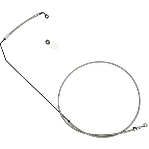 ブレーキホース XR アッパー 15年-19年 Chief 8インチロング ステンレス/クローム