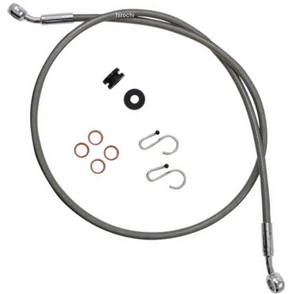 【セール特価】 ブレーキ ホース XR 15年-22年 Scout 2インチロング ステンレス/クローム