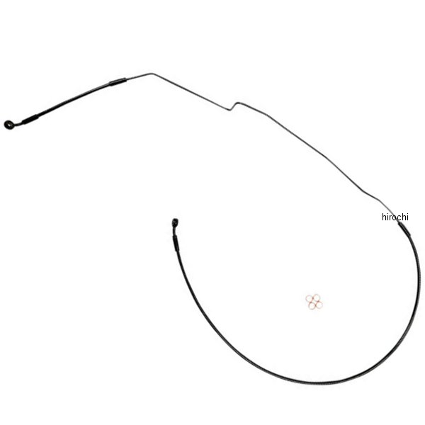 【セール特価】 ブレーキホース XR アッパー 20年-22年 Challenger 2インチロング 黒/黒